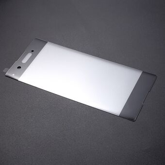 Täysin peittävä karkaistu lasi näytönsuoja Sony Xperia XA1 -puhelimelle - musta