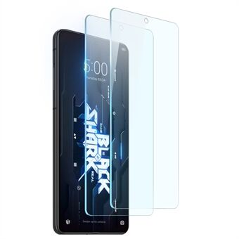 NORTHJO 2kpl/setti Xiaomi Black Shark 5 näytönsuojalle Sormenjälkiä estävä 0,3 mm 2,5D karkaistu lasikalvo