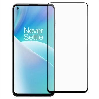 OnePlus Nord 2T 5G:lle Full Cover AGC Tempered Glass Full Glue Black Edge Räjähdyssuojattu näytönsuoja