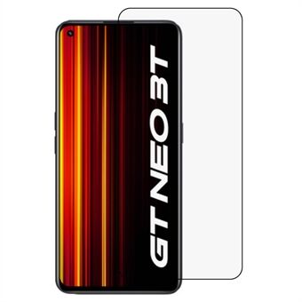 Realme GT Neo 3T 5G / GT Neo2 5G Silkkitulostusnäytönsuojalle Kirkas Täyspeittävä Täysliimainen Scratch karkaistu lasikalvo