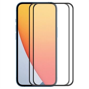 ENKAY HAT Prince 2 kpl / pakkaus iPhone 14 Pro Max 6,7 tuuman karkaistu lasikalvo Full Glue koko näytön suojakalvo pudotusta Edge