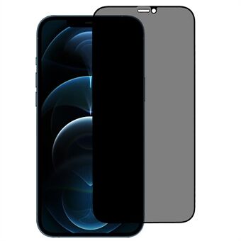 Full Glue Anti- Spy -näytönsuoja iPhone 12 Pro Max 6,7 tuumalle, korkea alumiinipii lasisilkkitulostus täyskansikalvo