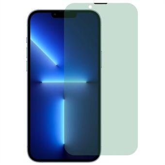 IPhone 13 / 13 Pro 6,1 tuuman Green Light koko näytön suojakalvo Pölynkestävä Full Glue korkea alumiinipii lasikalvo asennustyökalulla