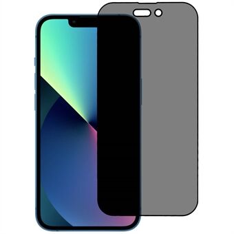 Spy iPhone 14 Pro Max 6,7 tuumalle, silkkitulostus karkaistu lasi näytönsuoja muoviin ruiskutettavalla asennustyökalulla