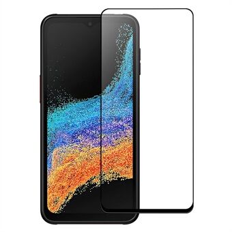Samsung Galaxy Xcover6 Pro 5G karkaistu lasi näytönsuoja Räjähdyssuojattu musta Edge näytönsuoja HD kirkas sormenjälkiä estävä Full Glue AGC-näyttökalvo