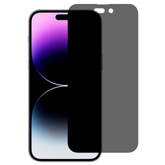 Räjähdyssuojattu näytönsuoja iPhone 14 Pro, Anti-peep Privacy 0,3 mm kaaren reunat Täysi peittävä karkaistu lasikalvo