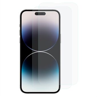 2 kpl iPhone 14 Pro 2.5D Big Arc Edge -näytönsuoja Korkea alumiinipiilasi Räjähdyssuojattu Ultrakirkas karkaistu lasikalvo