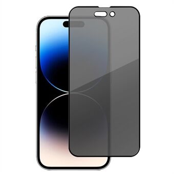 MOMAX Anti-Peep näytönsuoja iPhone 14 Pro, 0,3 mm koko kansi Särönkestävä korkea alumiini-silikonikalvo