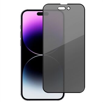 MOMAX iPhone 14 Pro Max -puhelimelle 0,3 mm Anti- Spy Full Screen Protector Korkea alumiinipii Räjähdyssuojakalvo