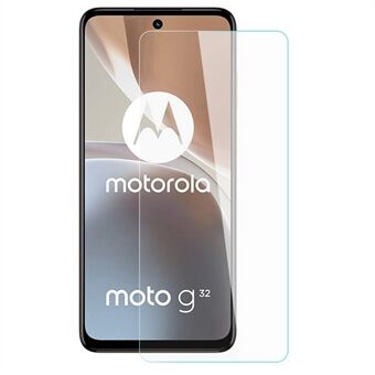 AMORUS For Motorola Moto G32 4G korkea alumiinipiilasi näytönsuoja Ultra kirkas 2.5D Arc Edge 9H räjähdyssuojakalvo