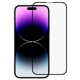 Karkaistu lasi näyttökalvo iPhone 14 Pro, 21D Full Glue Täyspeittävä silkkitulostus puhelimen näytönsuoja