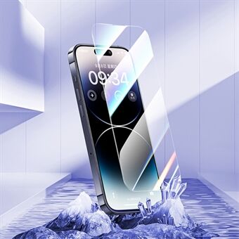 BENKS iPhone 14 Pro Max:lle korkea alumiinipiilasi näytönsuoja Ultra ohut 0,15 mm näytönsuoja Sormenjälkiä estävä näytön etukalvo
