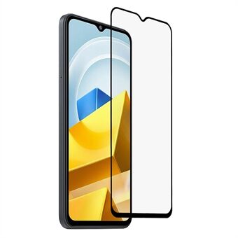 RURIHAI Xiaomi Poco M5 4G:lle toissijaisesti kovettuva näytönsuoja 2.5D 0.26mm korkea alumiinipii lasi täysliima koko kansikalvo