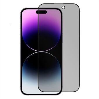 IPhone 14 Pro :lle Täysi peittävä Anti- Spy näytönsuoja Scratch Corning Gorilla Glass Arc Edge -näyttökalvo