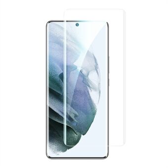 Samsung Galaxy S21+ 5G Side Glue Full Screen Protector HD kirkas sormenjälkiä estävä kaareva karkaistu lasikalvo