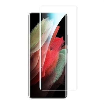 Samsung Galaxy S21 Ultra 5G:lle täysin peittävä räjähdyssuojattu näytönsuoja HD kirkas sivuliima kaareva karkaistu lasikalvo