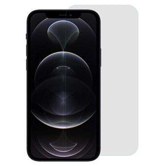 RURIHAI iPhone 12 / 12 Pro 6,1 tuuman lujasti kiinnittyvä 0,26 mm anti- Spy korkea alumiinipii lasikalvo Scratch pölytiivis näytönsuoja