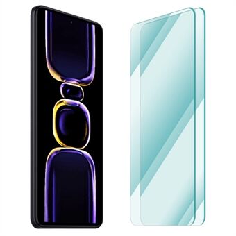 ENKAY HAT Prince 2kpl / pakkaus karkaistu lasi näytönsuoja Xiaomi Redmi K60E 5G:lle, Full Glue 2.5D Arc Edge Anti-sormenjälkiä 0,26mm kirkas kalvo