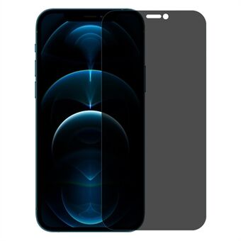 NORTHJO A+ iPhone 12 Pro / 12 6,1 tuuman läpinäkyvä näytönsuoja 2,5D Arc 28-asteinen Spy estävä 0,3 mm karkaistu lasikalvo