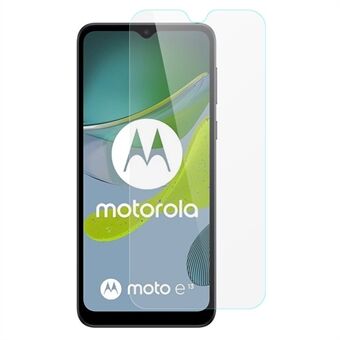 AMORUS For Motorola Moto E13 4G korkea alumiinipiilasi näytönsuoja 2.5D Arc Edge räjähdyssuojakalvo