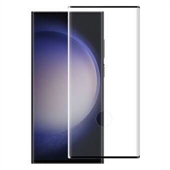 NORTHJO A+ Samsung Galaxy S23 Ultra Tempered Glass Film Side Liima koko näytönsuoja (tuki sormenjälkien lukitusta) - musta