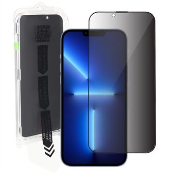 RURIHAI iPhone 13 / 13 Pro / 14 Anti- Spy korkea alumiinipii lasikalvo antistaattinen puhelimen näytönsuoja