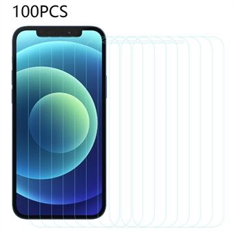 100 kpl iPhone 12 mini 5,4 tuuman räjähdyssuojakalvolle Ultra Clear Arc Edge karkaistu lasi näytönsuoja