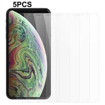 5 kpl / pakkaus iPhone XR 6,1 tuuman näytönsuojalle 2,5D 0,3 mm sormenjälkiä kestävä karkaistu lasi