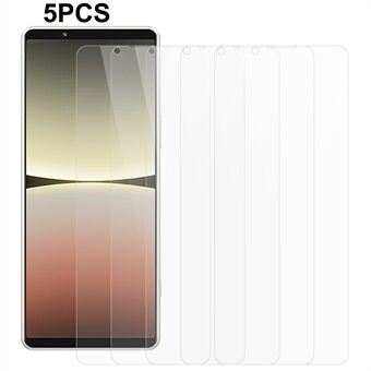5 kpl / pakkaus karkaistu lasikalvo Sony Xperia 5 IV 5G , 9H Hardness 2.5D 0.3mm puhelimen näytönsuojalle