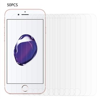 50 kpl iPhone 7 / 8 4,7 tuuman / SE (2020) / SE (2022) Arc Edge karkaistu lasi näytönsuoja HD kirkas räjähdyssuojattu näytön kalvo