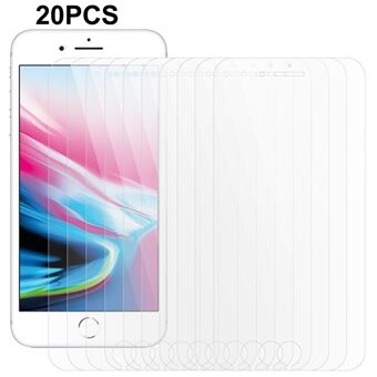 20 kpl / setti iPhone 7 / 8 / SE (2020) / SE (2022) näytönsuojalle 0,3 mm 2,5D karkaistu lasi näyttökalvo