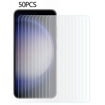 50 kpl / setti Samsung Galaxy A24 4G karkaistu lasikalvo 2.5D Arc Edge 0.3mm puhelimen näytönsuoja