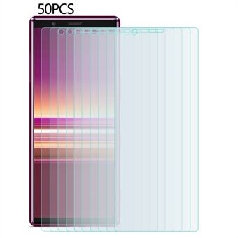 50 kpl / setti Sony Xperia 5 HD -puhelimen näytönsuojalle 2,5D 0,3 mm karkaistu lasi räjähdyssuojakalvo