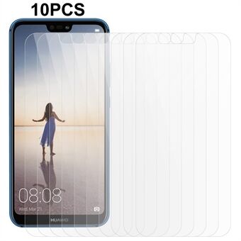 10 kpl / sarja Huawei P20 Lite (2018) puhelimen näytönsuojalle 0,3 mm 2,5D Scratch karkaistu lasikalvo