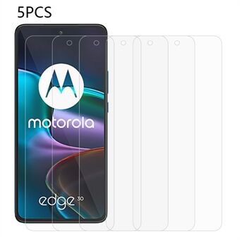 5 kpl / pakkaus Motorola Edge 30 5G näytönsuojalle 0,3 mm 2,5D läpinäkyvä kirkas karkaistu lasikalvo
