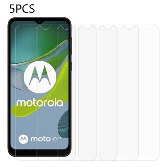 5 kpl / pakkaus Motorola Moto E13 4G HD kirkkaalle puhelimen näytönsuojalle 2,5D 0,3 mm karkaistu lasi sormenjälkiä estävä kalvo