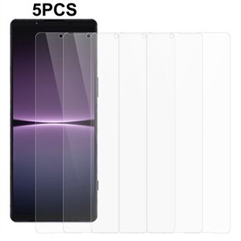 5 kpl 0,3 mm Scratch näytönsuoja Sony Xperia 1 V 2,5D karkaistusta lasista