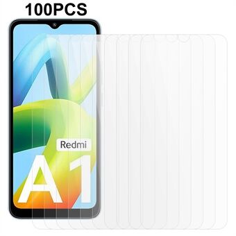 100 kpl Xiaomi Redmi A1 4G / A2 4G Anti- Scratch HD kirkas näytönsuoja karkaistu lasi näyttökalvo