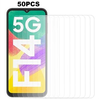 50 kpl Samsung Galaxy F14 5G puhelimen näytönsuojalle karkaistu lasikalvo HD kirkas Scratch näytönsuoja