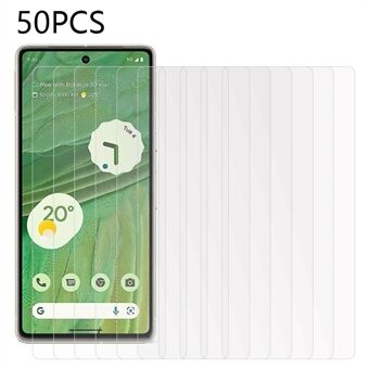 50 kpl Ultra kirkas näytönsuoja Google Pixel 7 5G:lle, Scratch karkaistu lasi puhelimen näytön kalvo