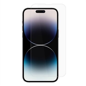 AMORUS iPhone 15 Pro Max HD kirkas karkaistu lasikalvo pölytiivis kristallinkirkas näytönsuoja