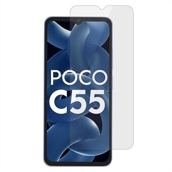 Xiaomi Poco C55 4G:lle räjähdyssuojattu karkaistu lasikalvo 2.5D Arc Edge HD -puhelimen näytönsuoja