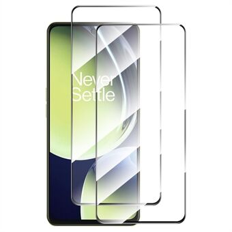 ENKAY HAT Prince 2 kpl näyttökalvo OnePlus Nord CE 3 Lite 5G / Nord N30 5G Silkkitulostus 9H 2.5D 0.26mm korkea alumiinipii lasi näytönsuoja