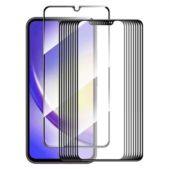 ENKAY HAT Prince 10 kpl Räjähdyssuojakalvo Samsung Galaxy A25 5G Silkkitulostus 0,26mm 2,5D korkea alumiinipii lasi näytönsuoja