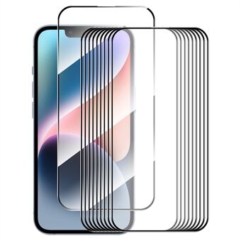 ENKAY HAT Prince 10 kpl iPhone 15 Plus Scratch kirkas kalvo 9H 2.5D 0.26mm korkea alumiinipii lasi näytönsuoja