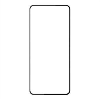 AMORUS Xiaomi Redmi 12 4G koko näytönsuojalle silkkitulostus karkaistu lasi täysliimakalvo - musta