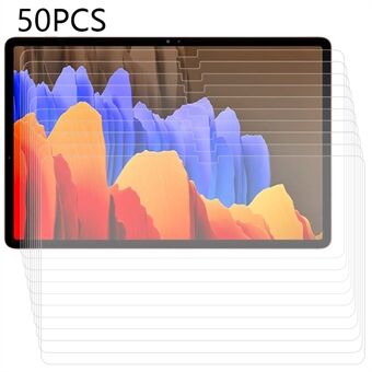 50 kpl karkaistu lasikalvo Samsung Galaxy Tab S7+ / S8+ / S7 FE:lle, Täydellinen kansi HD Tabletin näytönsuoja