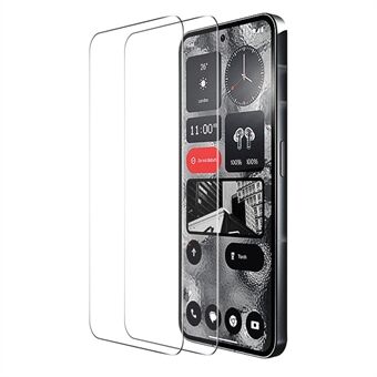 ENKAY HAT Prince 2kpl nothing Phone (2) Räjähdyssuojattu 0,26 mm näytönsuoja 9H 2,5D korkea alumiinipii lasikalvo