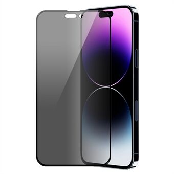 ENKAY HAT Prince iPhone 15 Pro 28 asteen piikitystä estävä näytönsuoja Täyskansi karkaistu lasi häikäisyä estävä kalvo