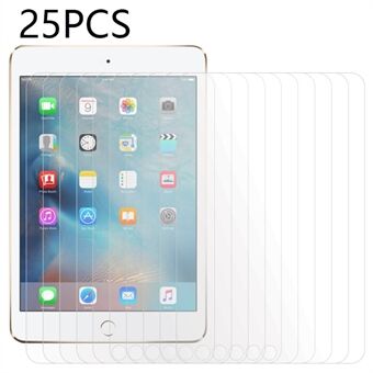 25 kpl iPad mini 4 / mini (2019) 7,9 tuuman karkaistu lasi, kirkas kalvo, koko peittävä näytönsuoja